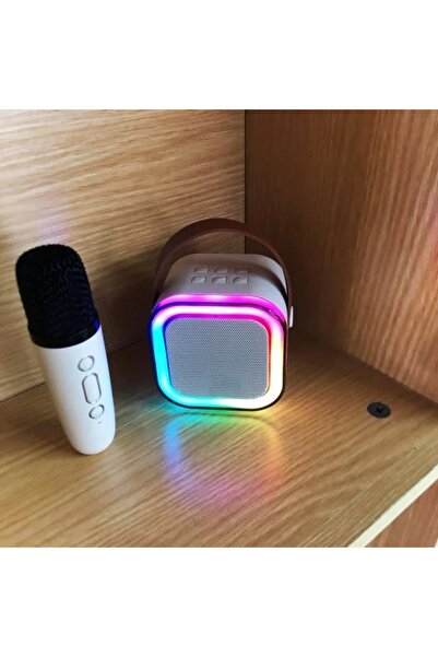 Jetcom Bluetooth Karaoke Hoparlör Parti Hoparlörü Mikrofonlu Işıklı Ses Bombası Aux Usb Sd Kart Girişli