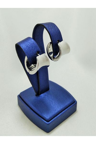 Janset Tunnel Model Steel Hoop Earrings - 316l Surgical Steel Earrings