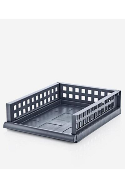 PANJI Smartware Smart Midi 4 Pieces Anthracite Smart Shelf System, In-Cabinet Organizer Drawer and Organizer