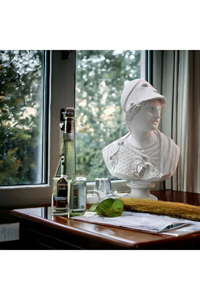 SZN MODA Büyük Athena  Heykeli, Athena Büst ,Mitolojik Yunan Heykeli Ofis Hediyesi