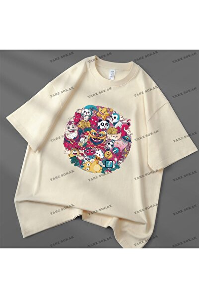 Adrift Y2K Unisex Harajuku Anime Retro Kawaii Kuromi T-shirt Kod-Plava-Oznaka...