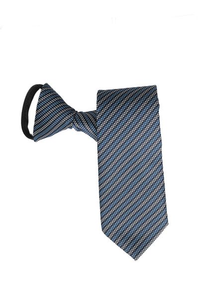 PROKRAVAT Chain Patterned Burgundy Black Zippered Tie