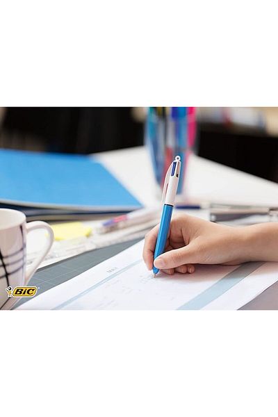 Bic 4 Colors Ballpoint Pen for School and Home