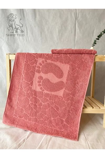 SHAFTED 50x70cm Stone Patterned Non-Slip Sole Foot Mat Super Water Absorbent