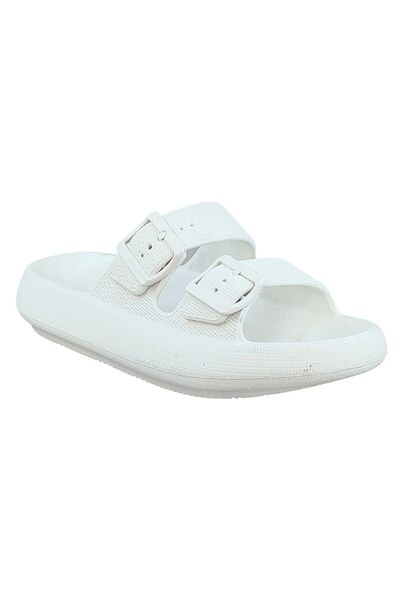 FyzHome FYZ Top Quality Beach Pool Garden Garden Sea Summer Soft Thick Sole Double Band Unisex Casual Slippers