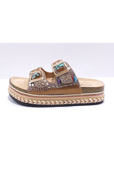 Guja Size 1 Patterned Stoned Mushroom Slippers
