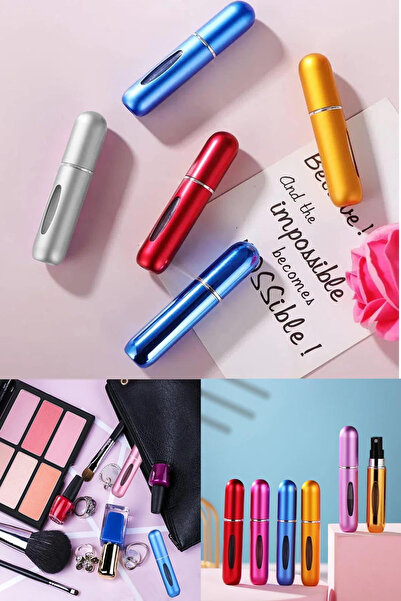 SETBEAUTY 5 ML Taşınabilir Mini Boy Doldurulabilir Kırılmaz Dayanıklı Sprey P...