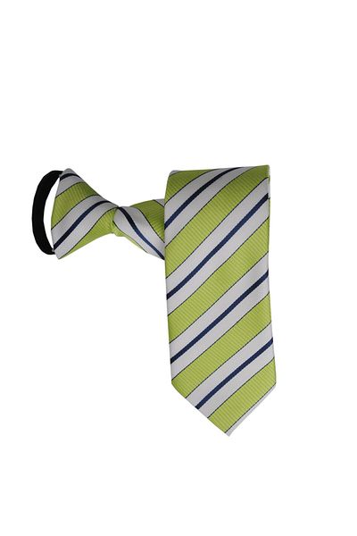 PROKRAVAT Green Striped Zippered Tie