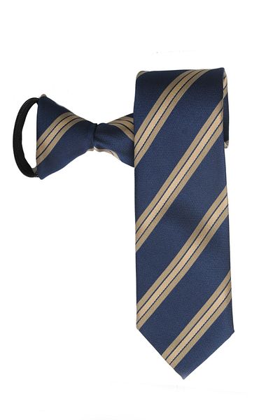 PROKRAVAT Dark Blue Gold 3-zip Striped Tie