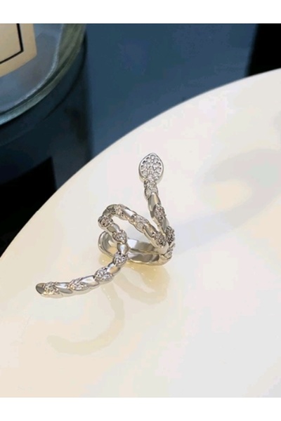 Shisa Jewel 1 adet zirkon yılan şeklinde klips küpe (54)