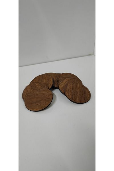 Fikart 7 см MDF маса в цвят орех