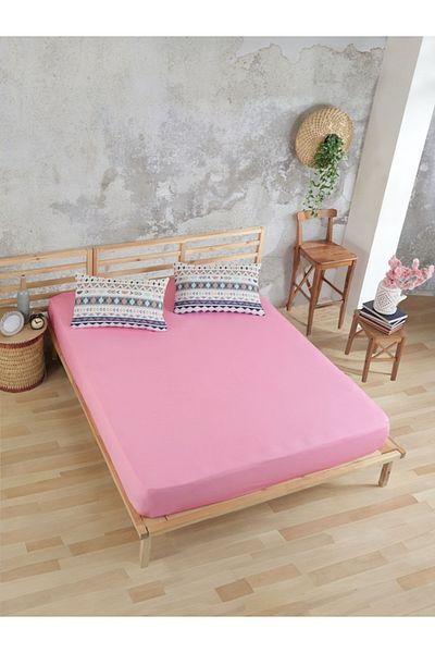 üntaş Sahran Life Pyramid Blue Combination - Oversize 180x200 Elastic Sheet + 2 Pillowcases