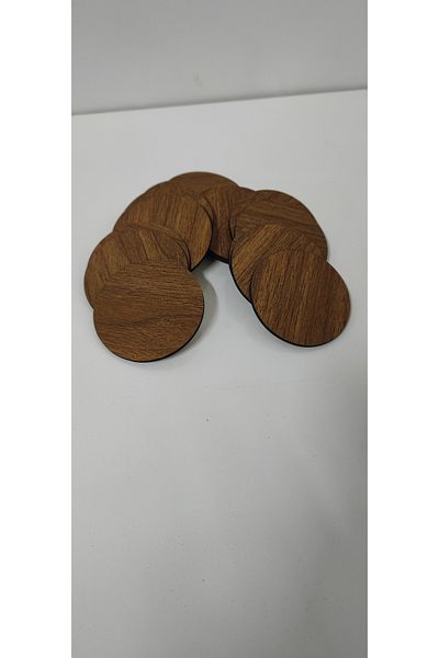 Fikart 7 см MDF маса в цвят орех