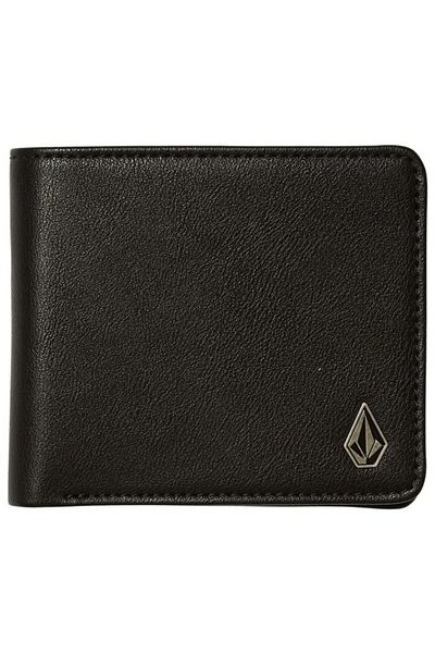 Volcom Slim Stone Pu S Blk Wallet