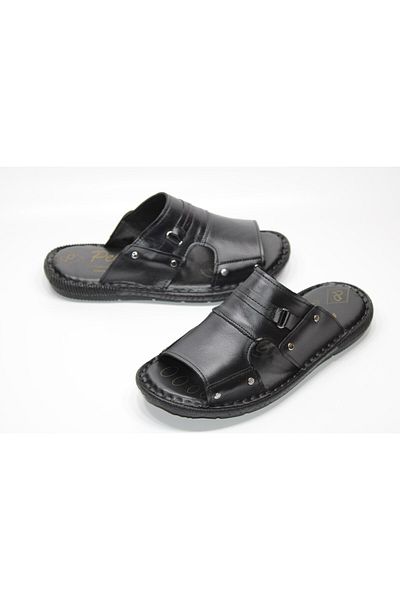 casso 100% GENUINE LEATHER ORTHOPEDIC SOFT MASSAGE SOLE MEN'S HOME-WORK-STREET SLIPPERS