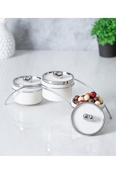 ACAR Felix Collection 3-Piece Spice Set with Metal Stand PORJ-05234