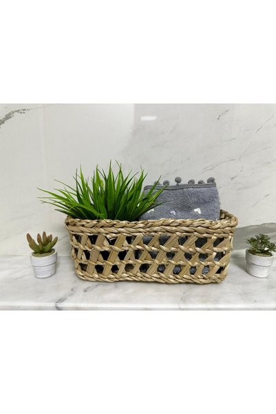 Süs Dükkanı Bathroom organizer wicker basket multi-purpose decorative model