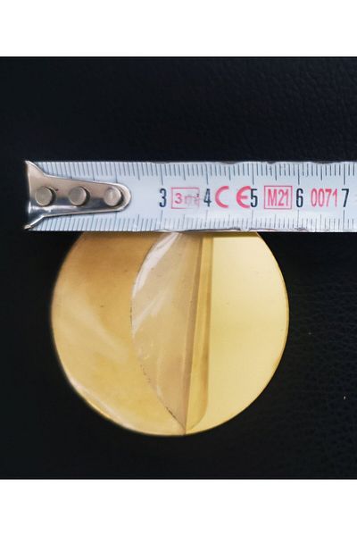 Mobiplas Pack of 50 Gold Plexiglass - Circle 55x55 Mm