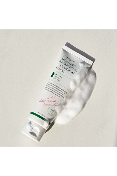 AXIS-Y Sunday Morning Refreshing Cleansing Foam 120ml- Ph 5.5 Centella Asiatica - Facial Cleansing Gel
