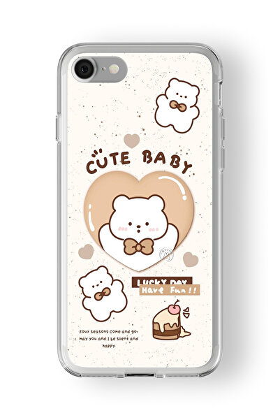 Multitronic iPhone 6 ve 6s Uyumlu Cute Baby Tasarım Baskılı Şeffaf Kılıf