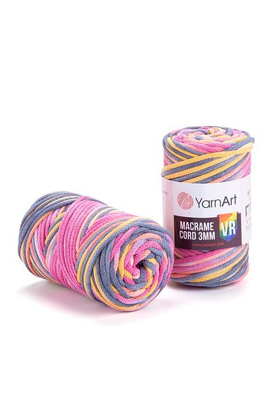 Yarnart Κορδόνι Macrame 3 mm Vr - Μακραμέ Χειροποίητο Πλεκτό Κορδόνι Ebruli-913