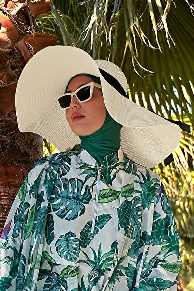 Remsa Mayo Large Size Straw Hat Ecru RŞ-21