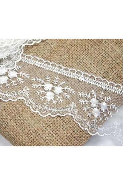 Karamelhome Guipure Lace Ecru Tape 8.5-9 Mt 1 Ball