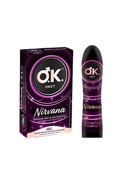 Okey Nirvana Prezervatif 10lu + Okey Nirvana Kayganlaştırıcı Jel 100ML 2li Set