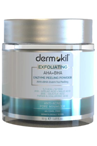 Dermokil 50 gr AHA+BHA+Niacinamide Enzyme Powder Peeling
