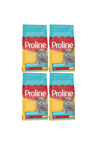 Pro Line Balıklı ve Pirinçli Yetişkin Kedi Maması 1,2kg - 4 Adet