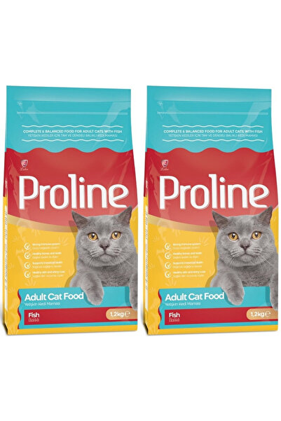 Pro Line Balıklı ve Pirinçli Yetişkin Kedi Maması 1,2kg - 2 Adet