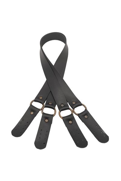angel çanta aksesuar Angel Faux Leather Double Handle Μαύρη Τσάντα - Αντίκα Μεταλλικό Μοντέλο