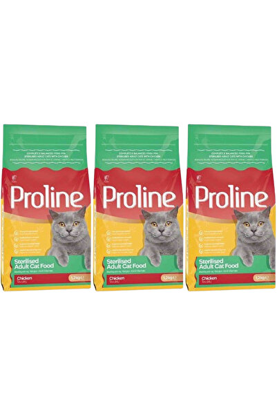 Pro Line Tavuklu Kısırlaştırılmış Kedi Maması 1,2kg - 3 Adet