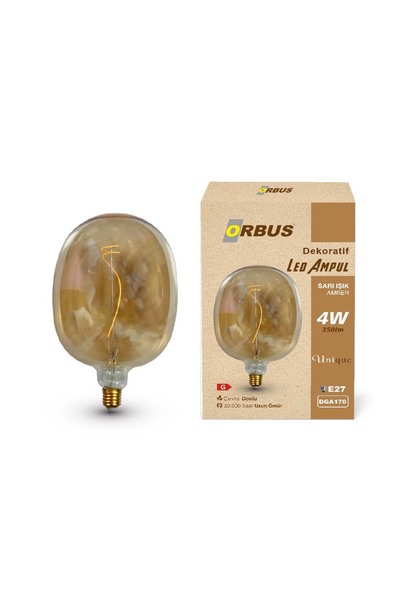 ORBUS Dekoratif Led Ampul AMBER 4W 350lm DGA170