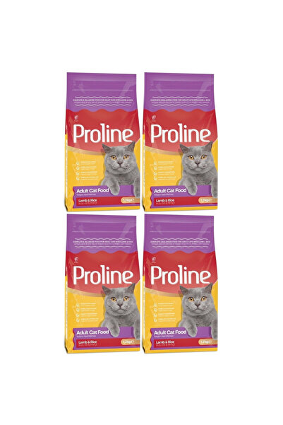 Pro Line Proline Kedi Mama Yetişkin Kuzu Etli&pirinçli 1,2 Kg. (4'LÜ)