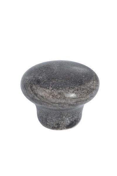 Porcellana Perla Porcelain Handle Cabinet Drawer Furniture Kitchen Handle Perla Pearl Button/gray /smoked-stk0473