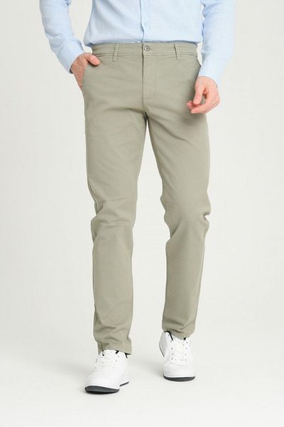 FBI Men's FBI 1080 Piece Khaki Trousers - Chino-A