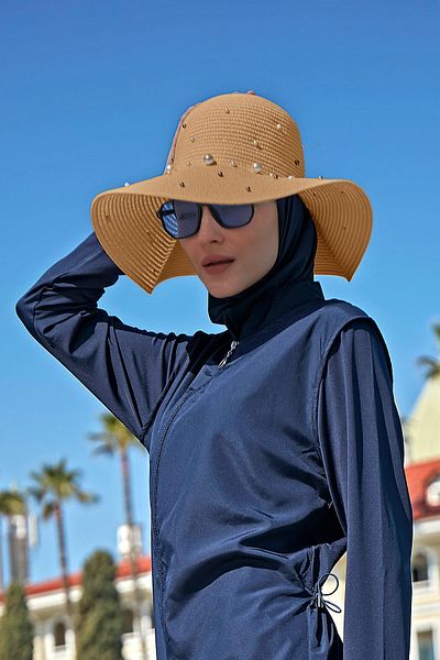 Remsa Mayo Camel Rş-62 - Перлена сламена шапка