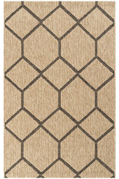 SEYRAN HALI DESEN PALETTE INDIA 669 BLACK Διακοσμητικό Αντιαλλεργικό Υφαντό Χαλί