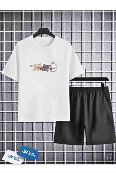 FRİENDS KİDS Set tricou și pantaloni scurți cu imprimeu „hi-hello side by sid...
