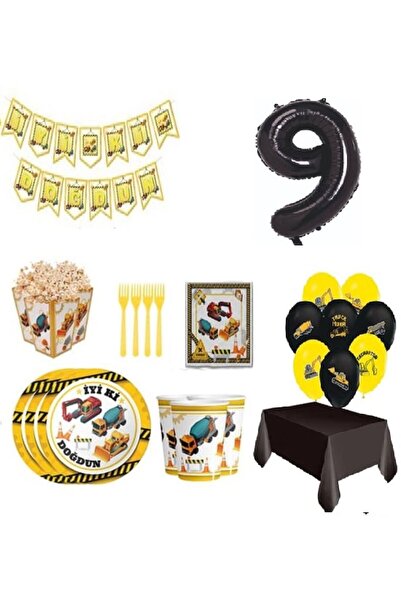 DÜVENCİ TİCARET Tematică de construcție - Concept de zi de naștere cu ceașcă ...