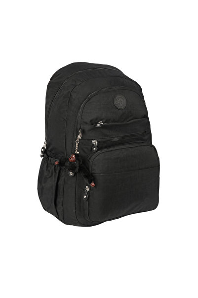 nacar çarşı Rucsac Relaxion din țesătură neagră, impermeabilă, cu volum inter...