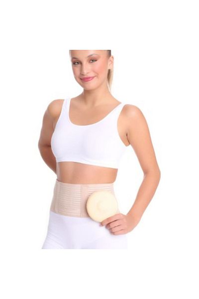 Aurafix Cotton Fabric Flexible Belly Hernia Corset - Postoperative Op. Ao-24