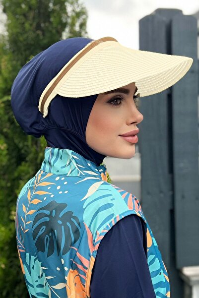 Remsa Mayo Straw Visor Hat - Sunscreen, Ecru Visor, Rş-37