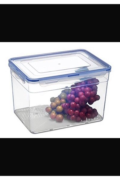 KOZART 9 Liter Large Size Leak Proof Deep Fruit Vegetable Storage Container - Lockable Lid