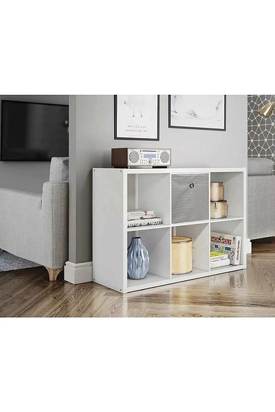 Emir-AYDIN 5 PCS Gray Shelf Organizer - 30x30x30cm Storage Box