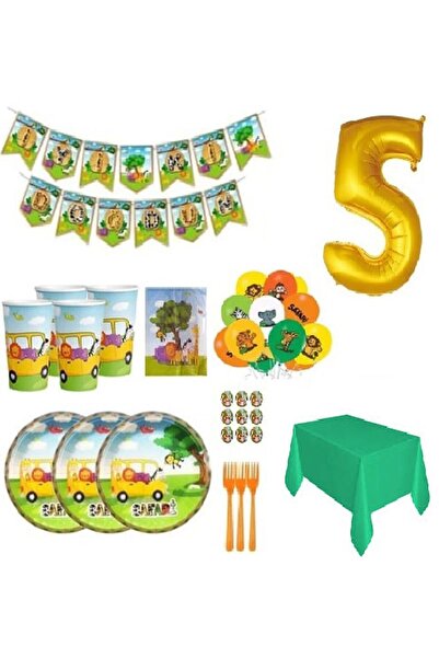 DÜVENCİ TİCARET Concept de ziua de naștere cu tematică Safari