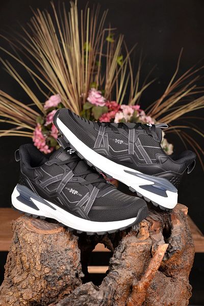 M.P. Black Men's Sports Shoes - Summer, Anti-Sweat, Orthopedic, Light and Comfortable