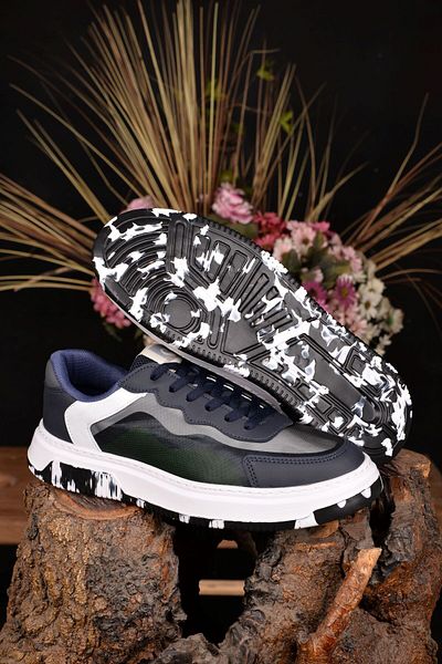 Pierre Cardin Men's Navy Summer Anti-Sweat Anti-Slip Anti-Odor Ultra Light Full Orthopedic Style Sports Shoes