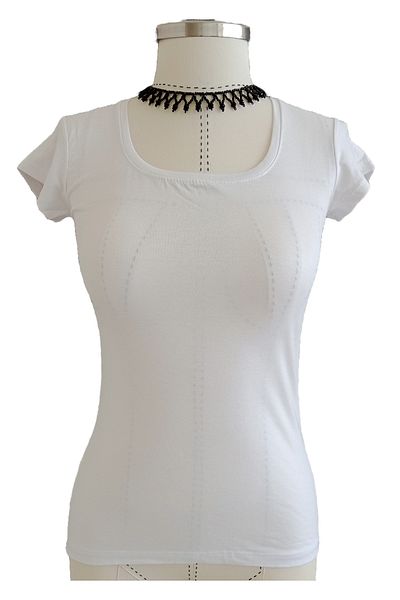 MODA59 Square Neck Short Sleeve Bodysuit
